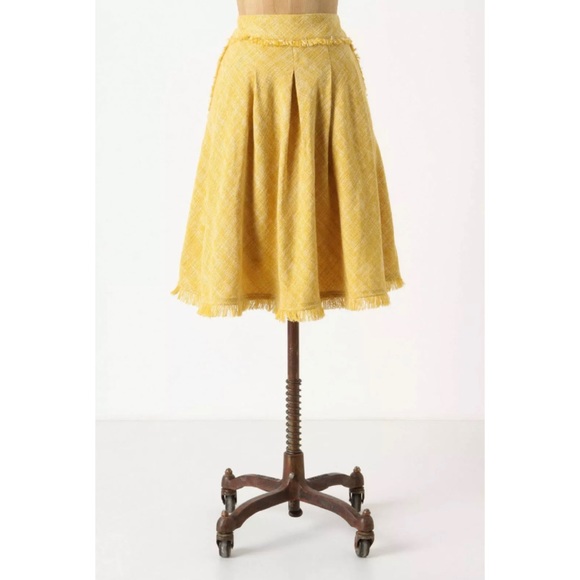 Anthropologie Dresses & Skirts - Anthropologie Maeve Buttered Tweed Midi Skirt 2